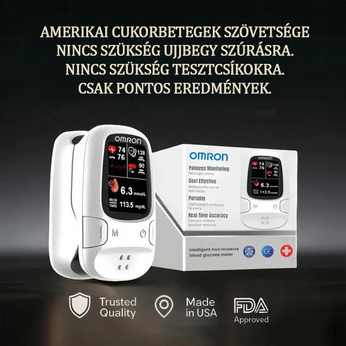 🔥Omron™ 11in1 nem invazív vércukormérő – Tű nélkül, zsebben hordható. 🎁Első 50 rendeléshez rózsanyaklánc ingyen❤️❤️