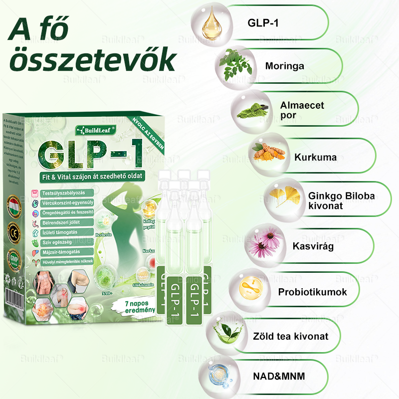 🌱BuildLeaf® Berberine GLP-1 Pro Súlycsökkentő Szájon át szedhető oldat segíthet a makacs súlytöbblet, anyagcsere- és energiaproblémák kezelésében, támogatva a jobb közérzetet és vitalitást