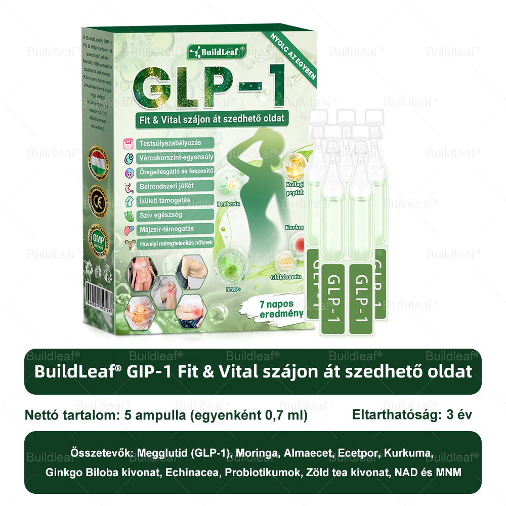 🌱BuildLeaf® Berberine GLP-1 Pro Súlycsökkentő Szájon át szedhető oldat segíthet a makacs súlytöbblet, anyagcsere- és energiaproblémák kezelésében, támogatva a jobb közérzetet és vitalitást