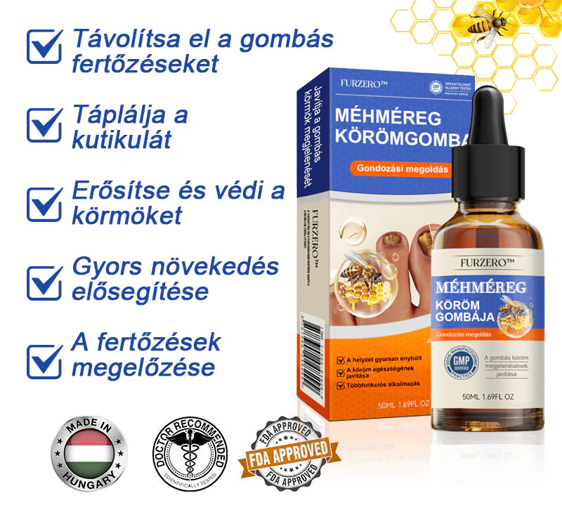 🐝Furzero™ Méhméreg Körömgomba Kezelőoldat: Teljes megoldás a körömgomba problémájára🌟👣👣（Az utánvétes fizetést）